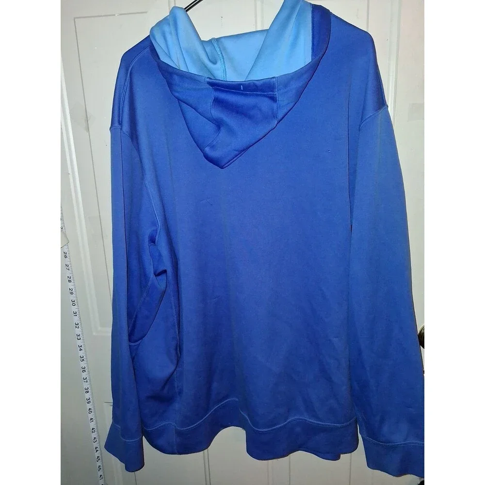 Nike Dri-FIT Full Zip Hoodie Jacket Men's 2XL Blue Athletic Training Sweatshirt